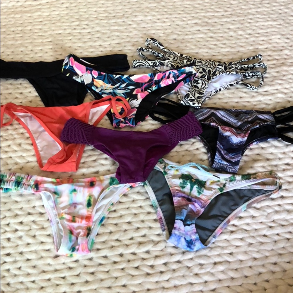 BRAND NAME SWIM BOTTOMS- DETAILS BELOW